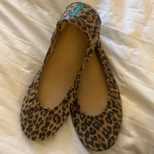 Tieks leopard print flat